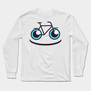 Bicycle Smile Funny Bike Cyclist Long Sleeve T-Shirt